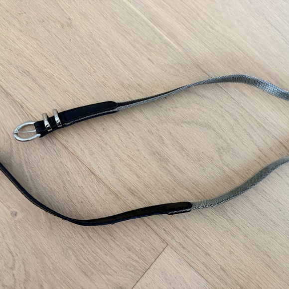XS/S Anine Bing Black/metallic Leather Belt main image 3